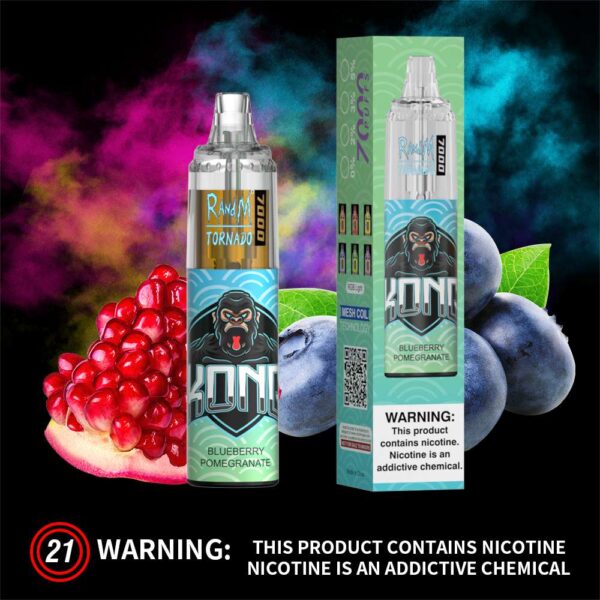 RandM Tornado 7000 - Blueberry pomegranate