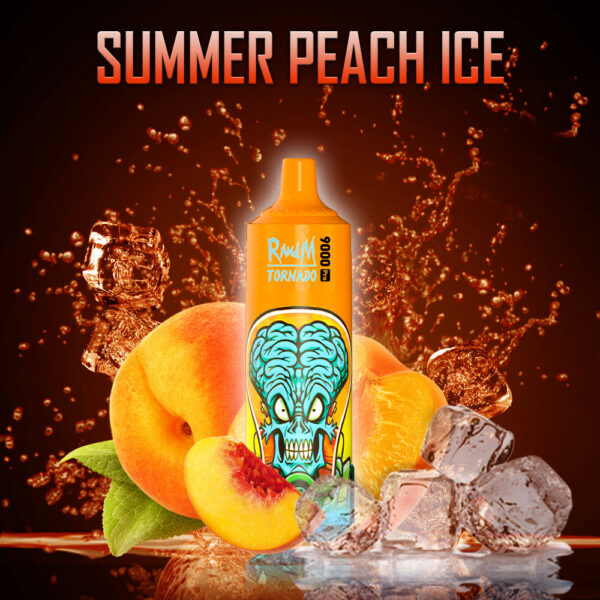 RandM Tornado Vape 9000 - Summer Peach Ice